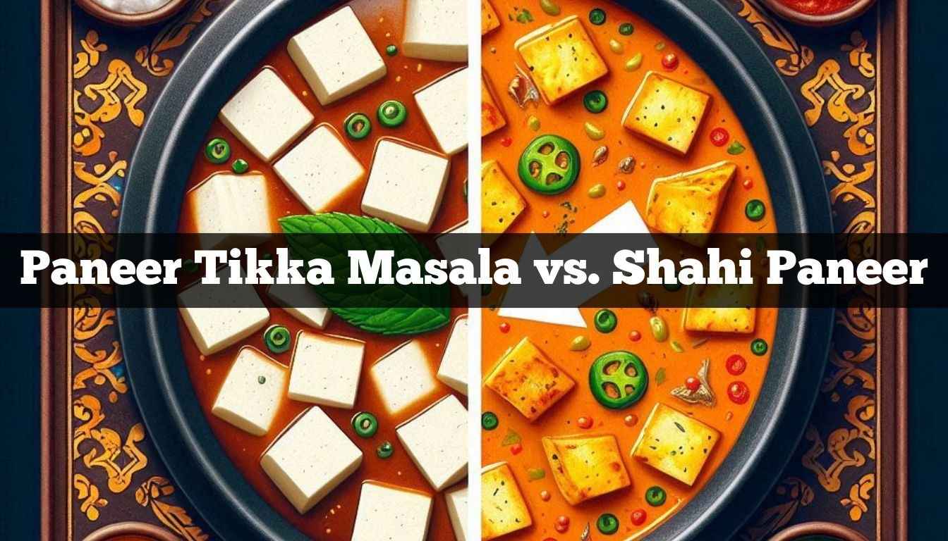 Paneer Tikka Masala vs Shahi Paneer