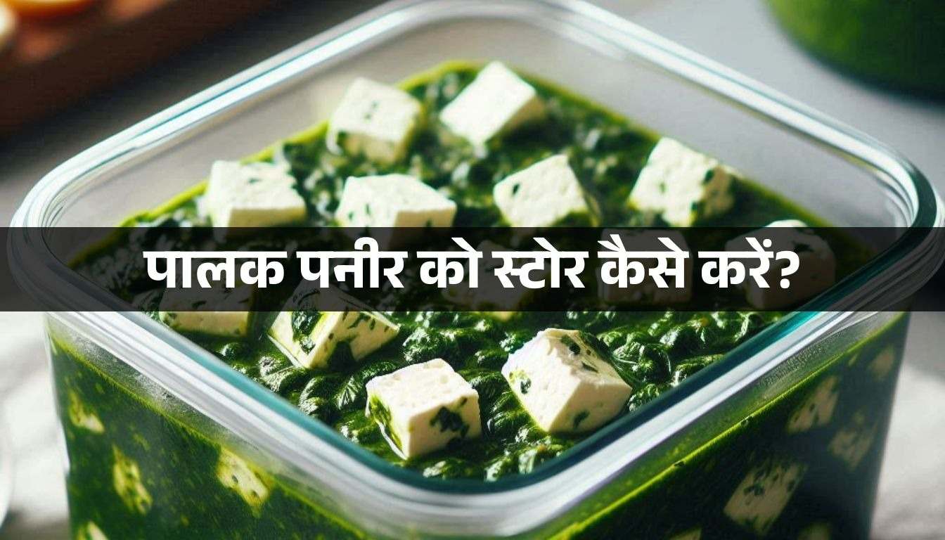 How to store Palak Paneer