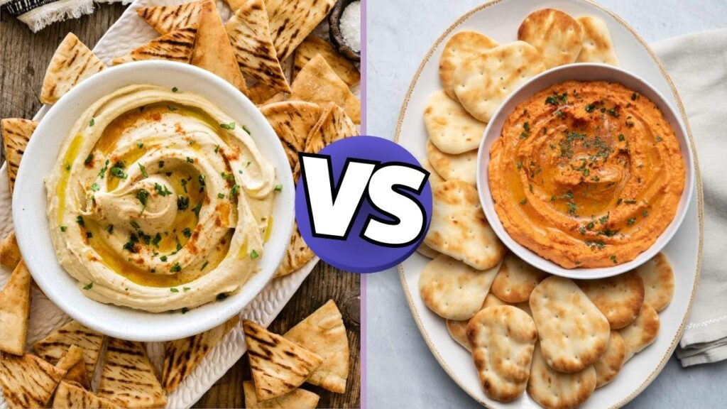 Hummus Pita vs Naan